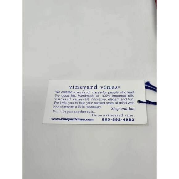 NWT VINEYARD VINES CUSTOM COLLECTION UNCLE SAM RED SILK NECKTIE MENSWEAR TIE - Picture 7 of 12